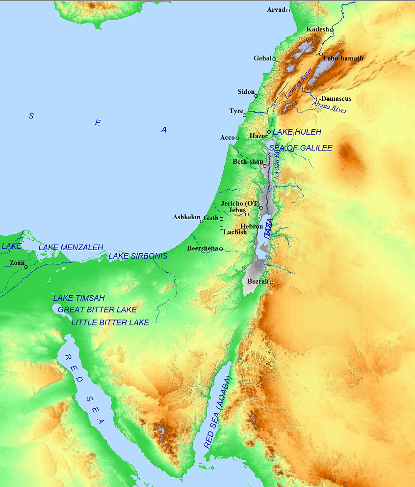 The Judges Of Israel Map